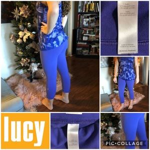 Lucy Powermax yoga pants s/p periwinkle